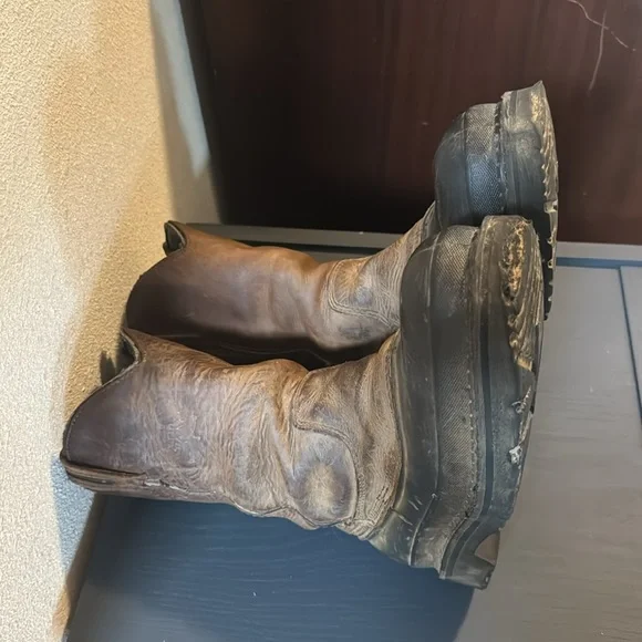 Georgia Boot Mud Dog Farm & Ranch Leather/Rubber Western Boots - Picture 11 of 12